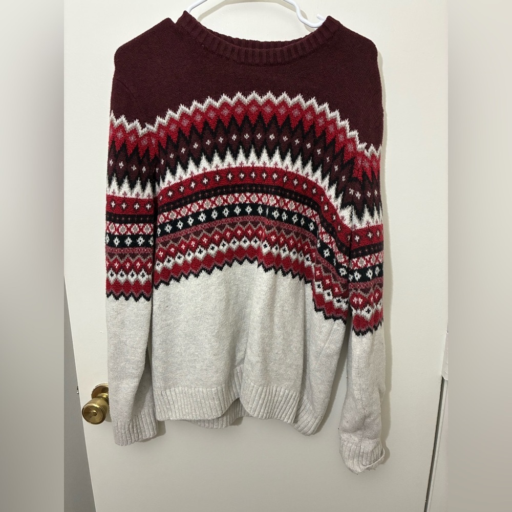 Old Navy Men’s SoSoft Fair Isle Sweater Size M